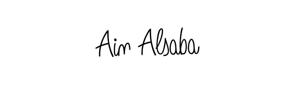 Create a beautiful signature design for name Ain Alsaba. With this signature (Angelique-Rose-font-FFP) fonts, you can make a handwritten signature for free. Ain Alsaba signature style 5 images and pictures png